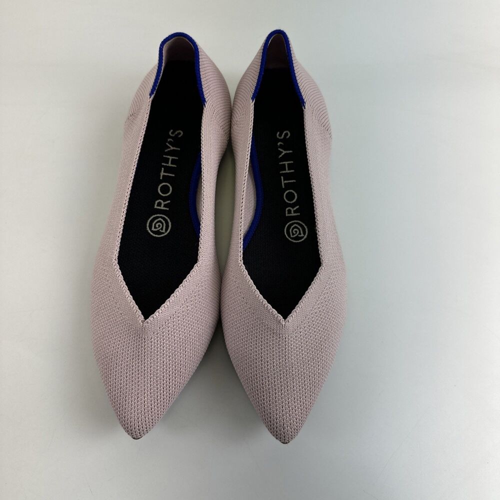 Rothys The Point Flat Petal Pink Slip On Fabric Comfort Lightweight Womens 7 - Picture 3 of 11